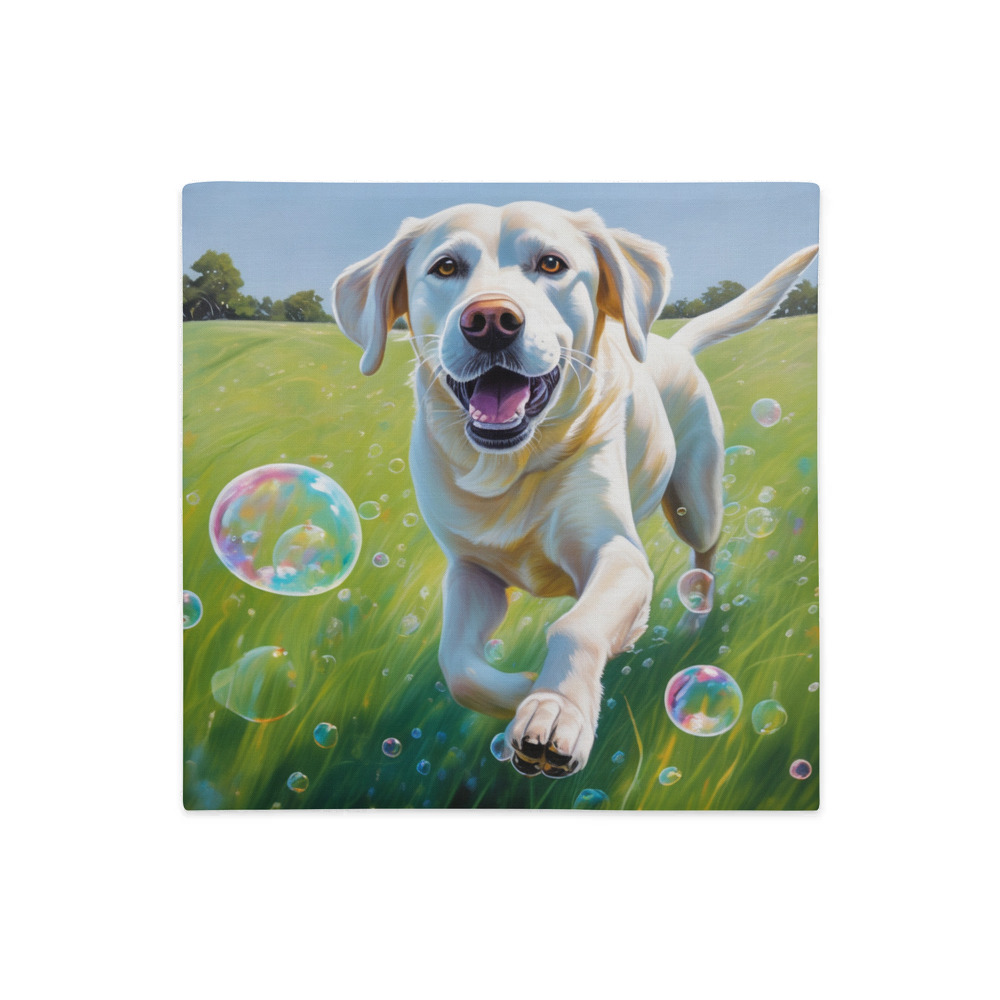PugMug Custom White Labrador Retriever Premium Pillow Case