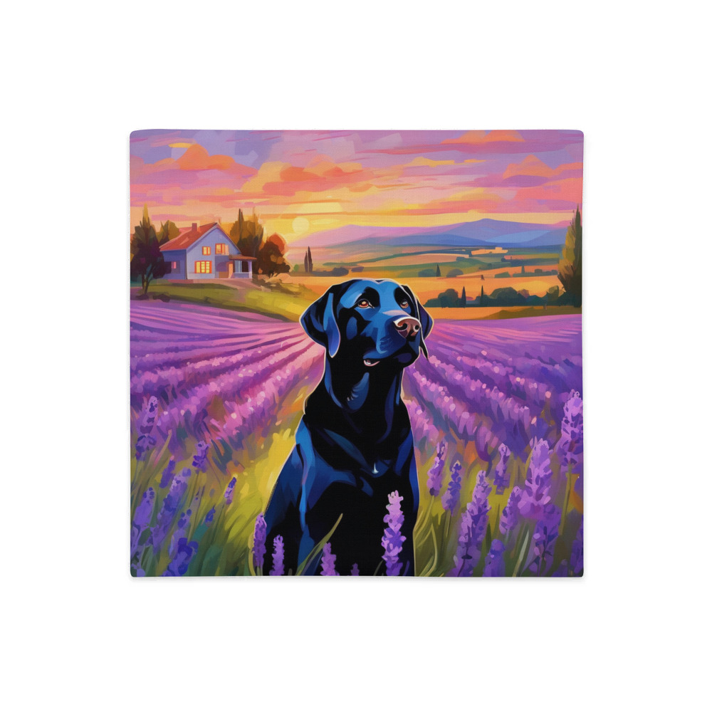 PugMug Custom Black Labrador Retriever Premium Pillow Case