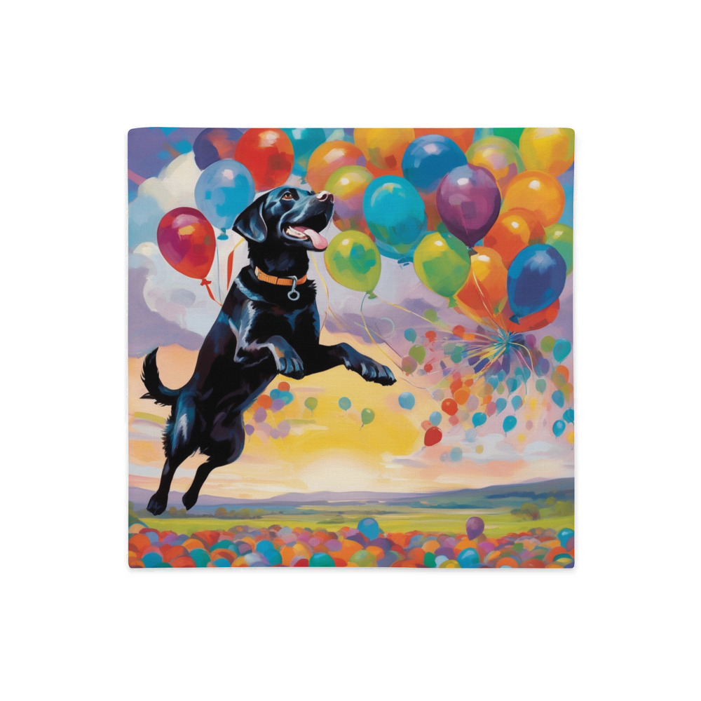 PugMug Custom Black Labrador Retriever Premium Pillow Case