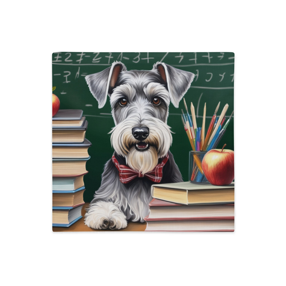 PugMug Custom Miniature Schnauzer Premium Pillow Case