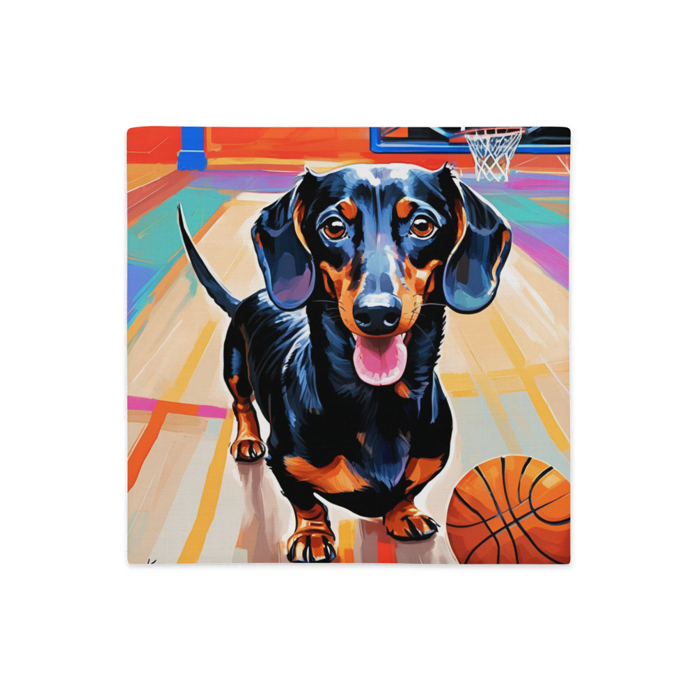 PugMug Custom Black Dachshund Premium Pillow Case