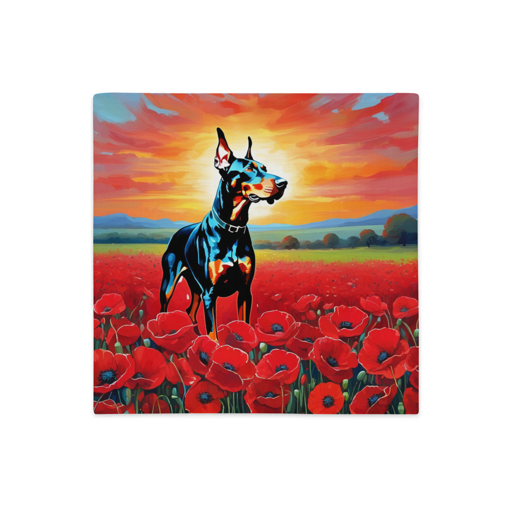 PugMug Custom Doberman Pinscher Premium Pillow Case
