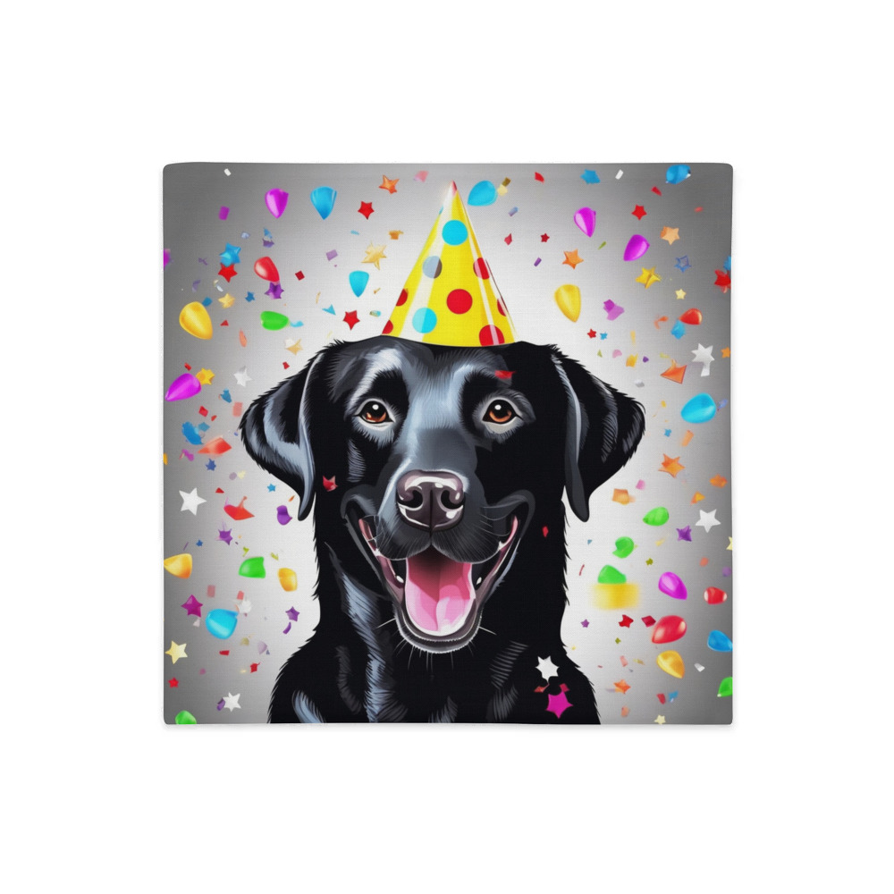 PugMug Custom Black Labrador Retriever Premium Pillow Case