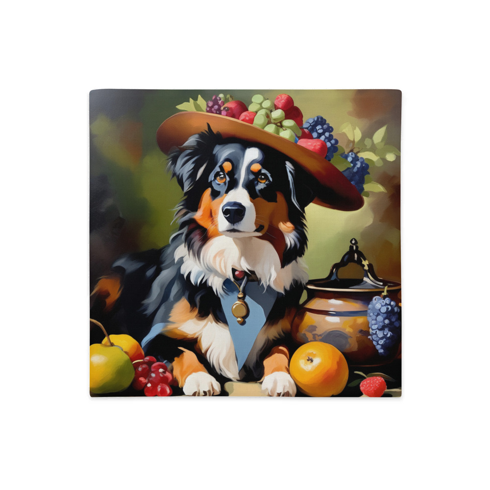 PugMug Custom Miniature American Shepherd Premium Pillow Case