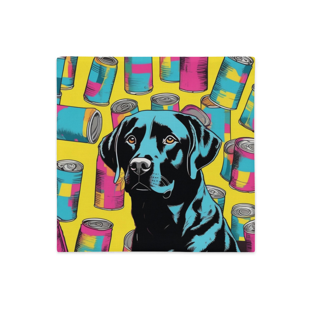 PugMug Custom Black Labrador Retriever Premium Pillow Case