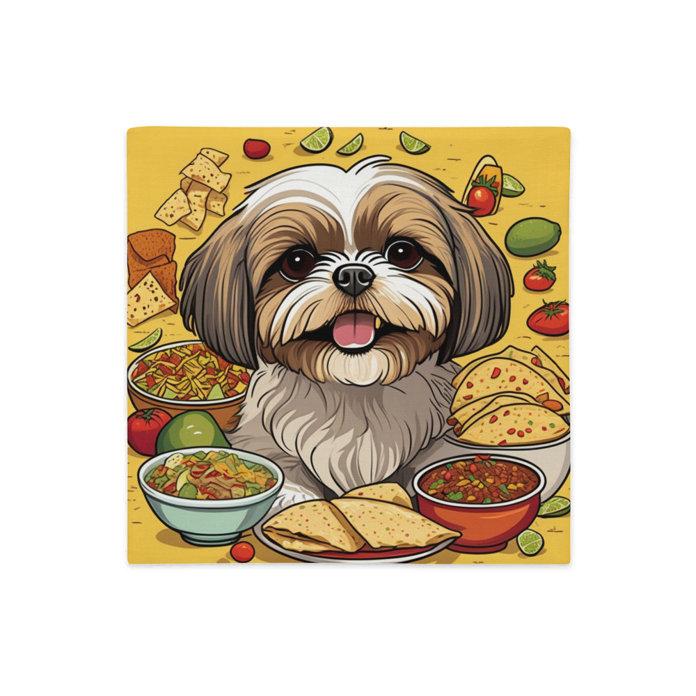 PugMug Custom Shih Tzu Premium Pillow Case