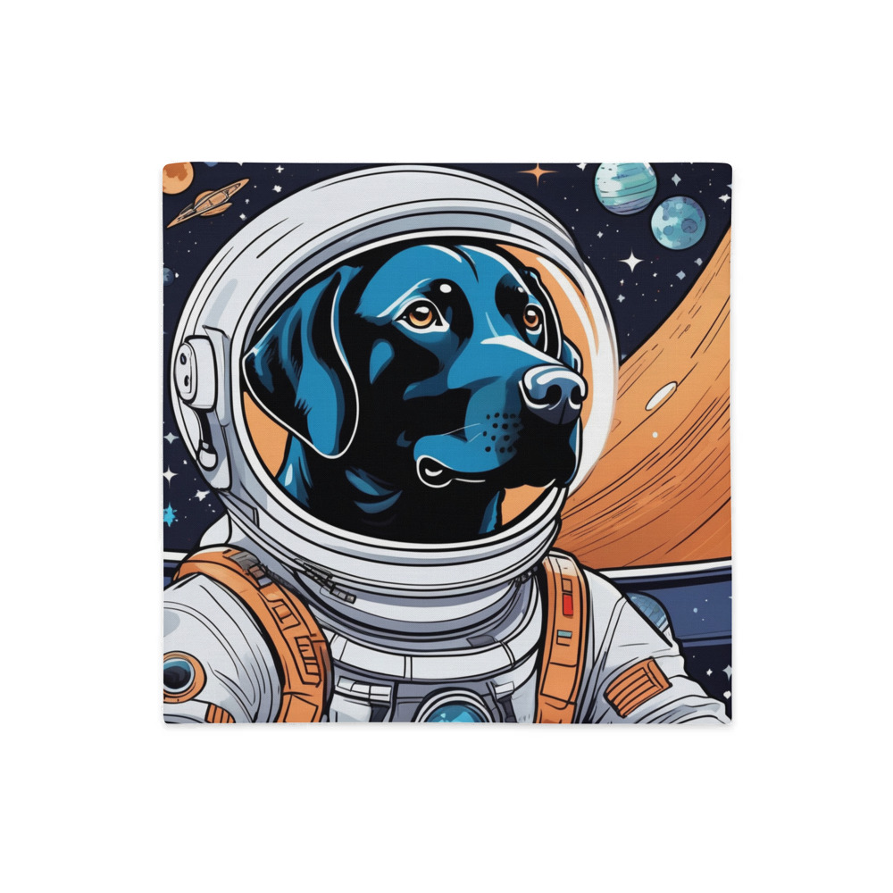 PugMug Custom Black Labrador Retriever Premium Pillow Case