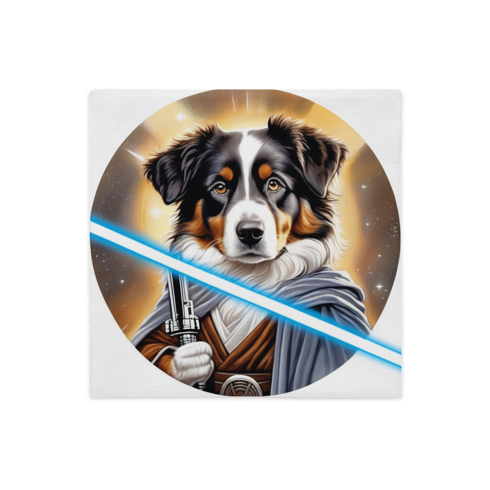 PugMug Custom Miniature American Shepherd Premium Pillow Case