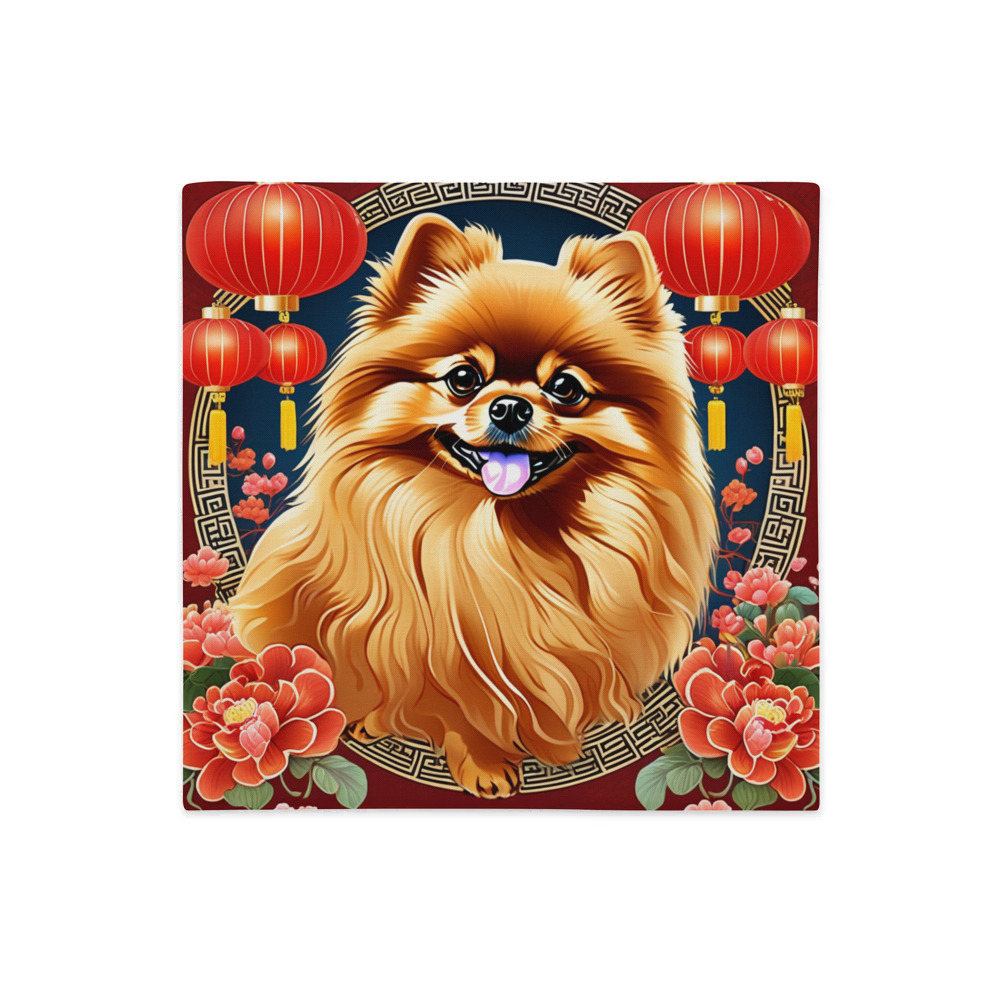 PugMug Custom Tan Pomeranian Premium Pillow Case