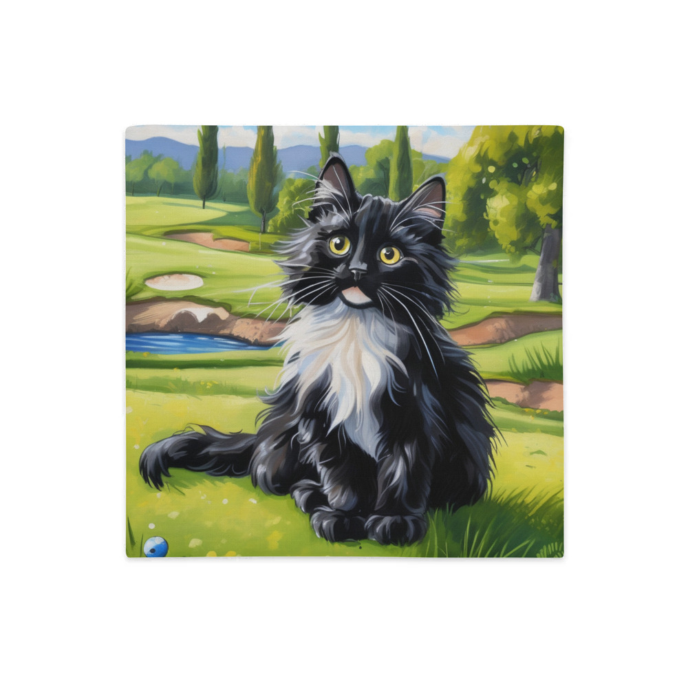 PugMug Custom Black Ragdoll Cat Premium Pillow Case