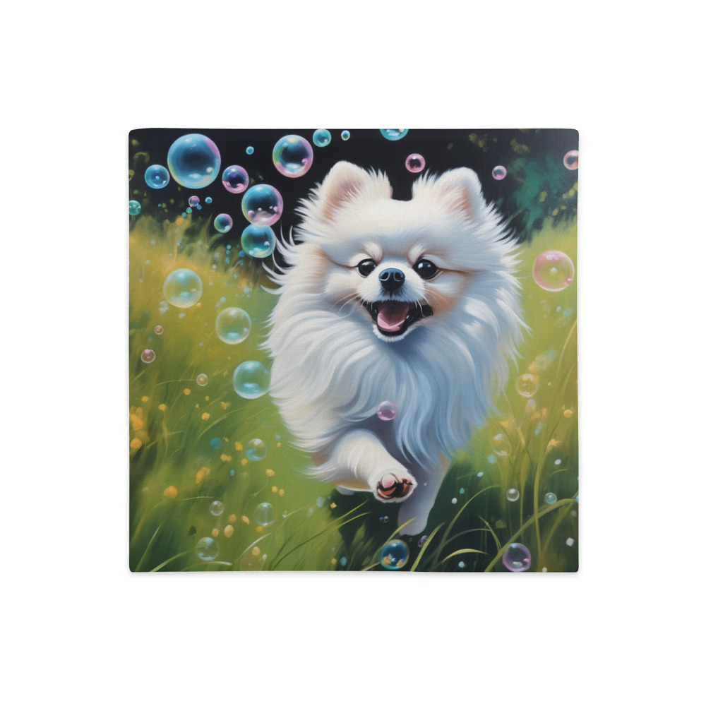 PugMug Custom White Pomeranian Premium Pillow Case