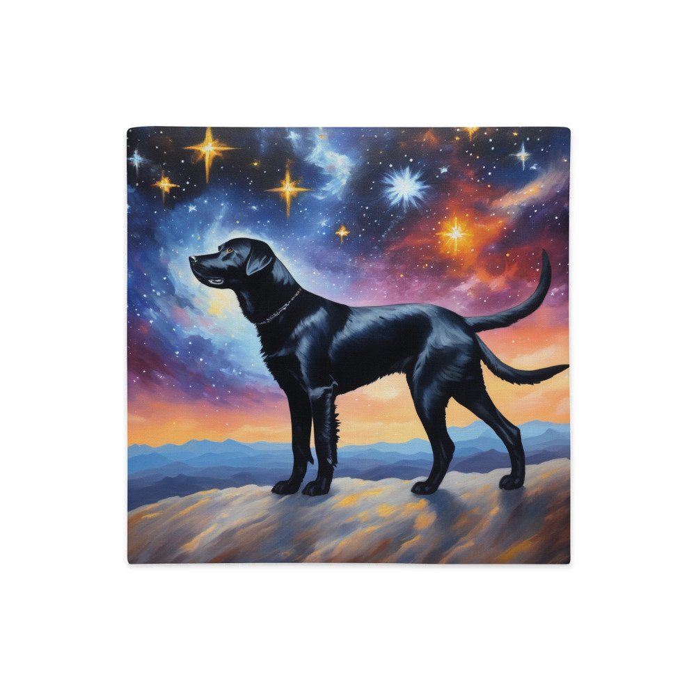 PugMug Custom Black Labrador Retriever Premium Pillow Case