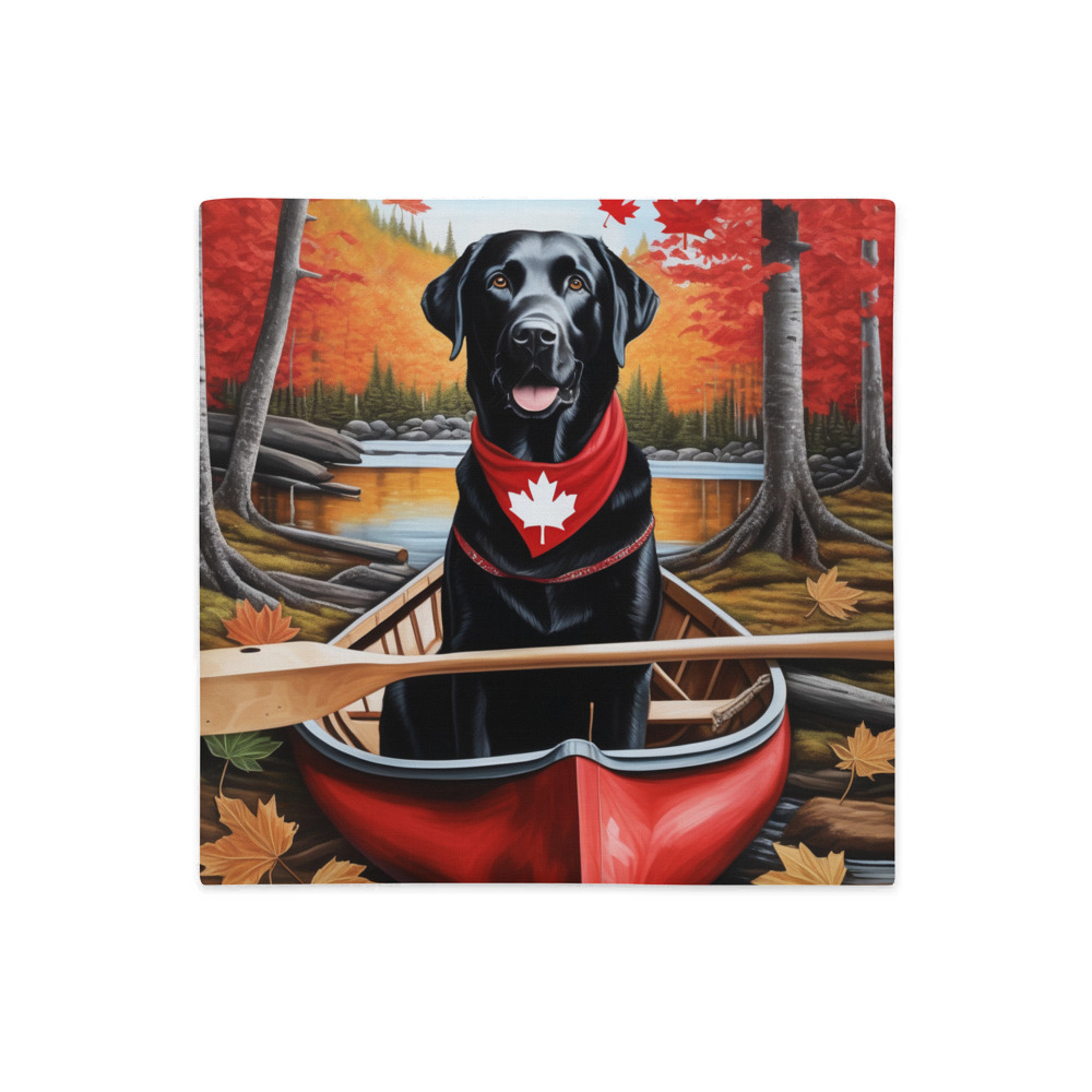 PugMug Custom Black Labrador Retriever Premium Pillow Case