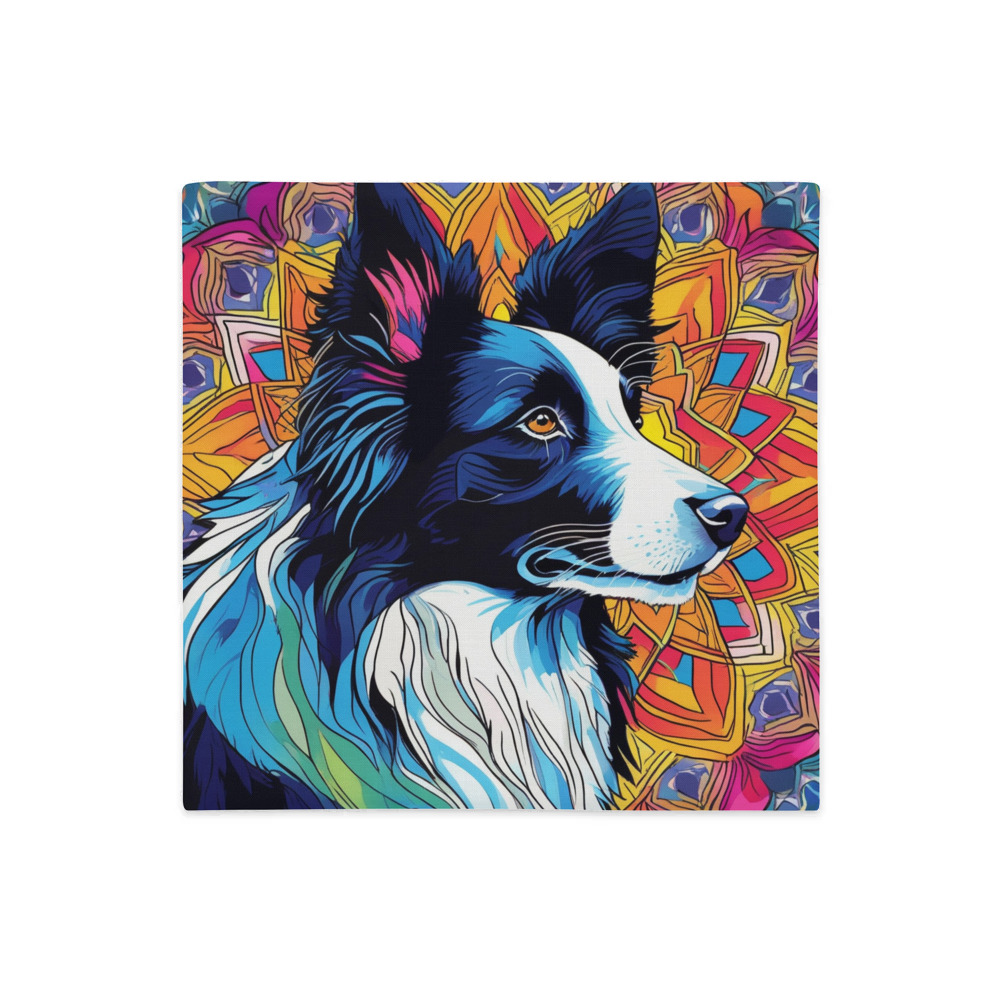 PugMug Custom Border Collie Premium Pillow Case