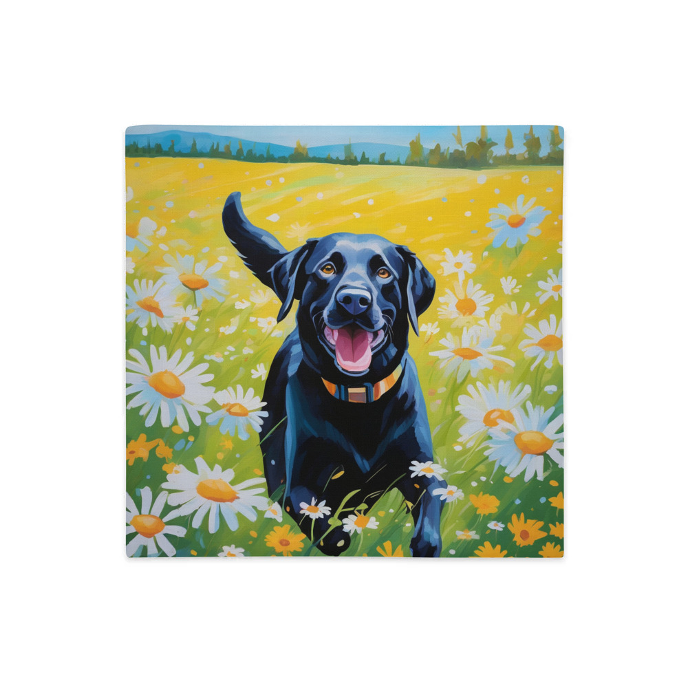 PugMug Custom Black Labrador Retriever Premium Pillow Case