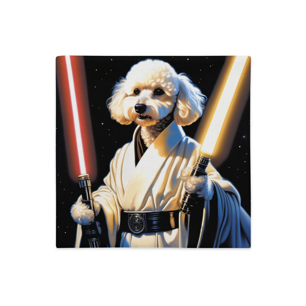 PugMug Custom White Poodle Premium Pillow Case