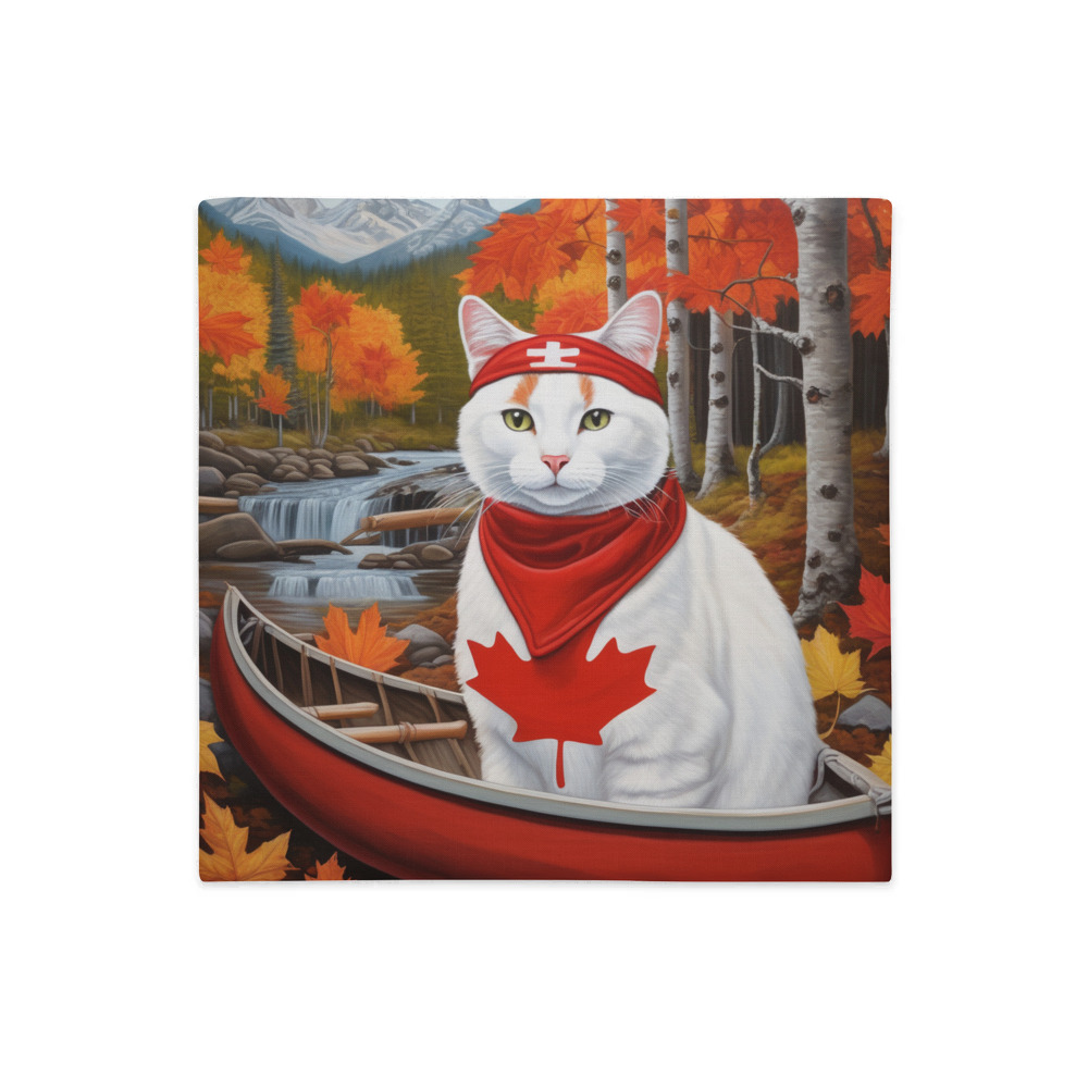 PugMug Custom White Companion Cat Premium Pillow Case