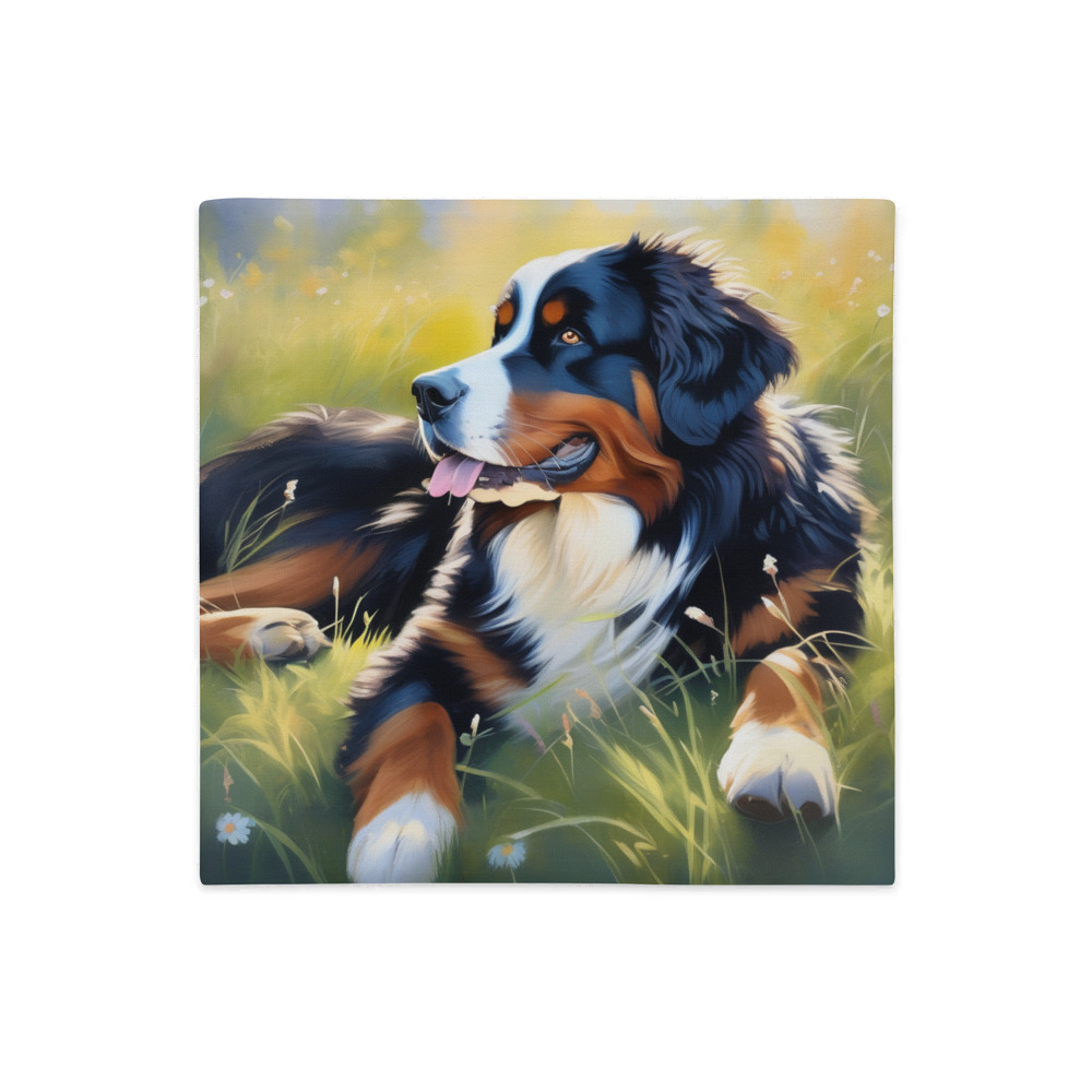 PugMug Custom Bernese Mountain Dog Premium Pillow Case
