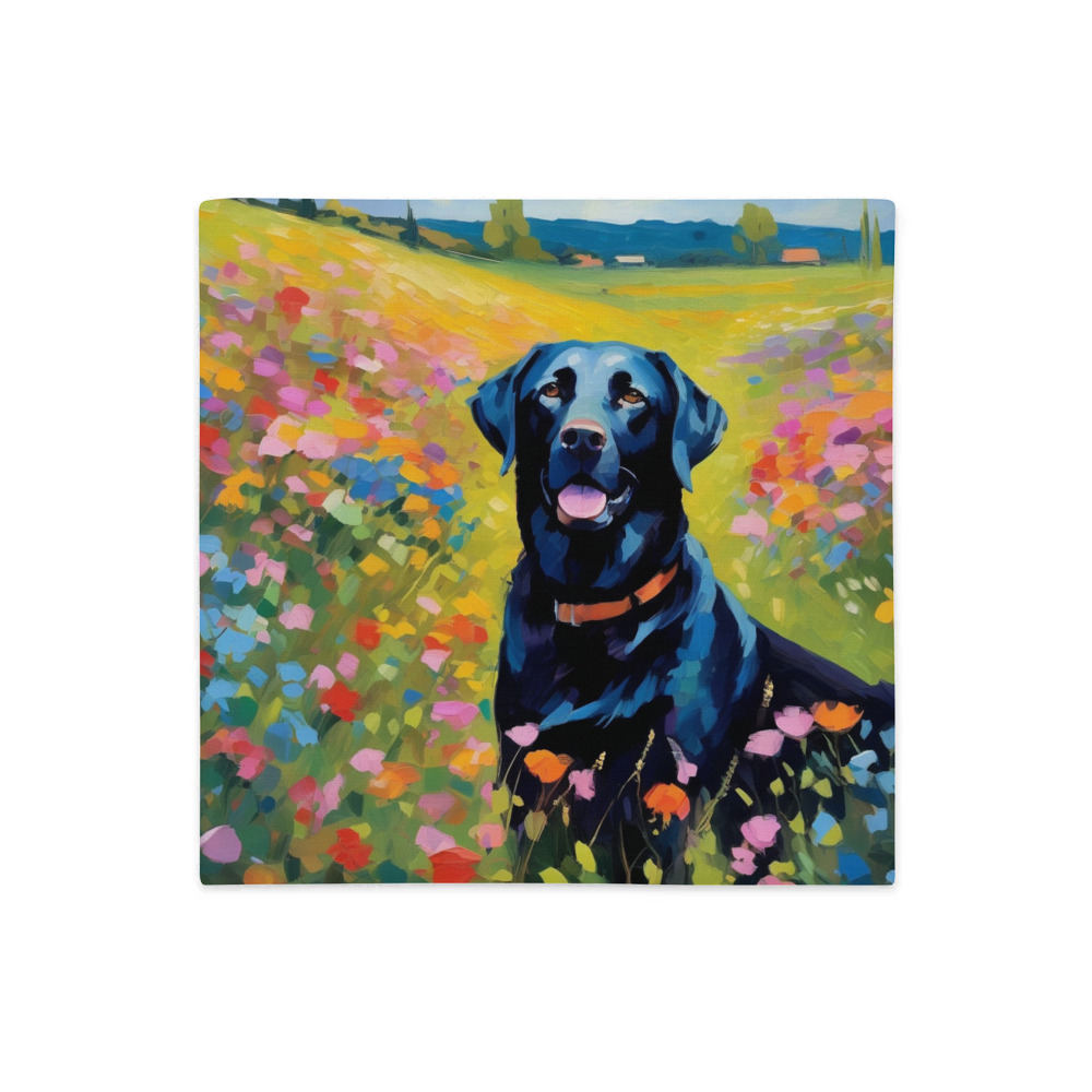 PugMug Custom Black Labrador Retriever Premium Pillow Case