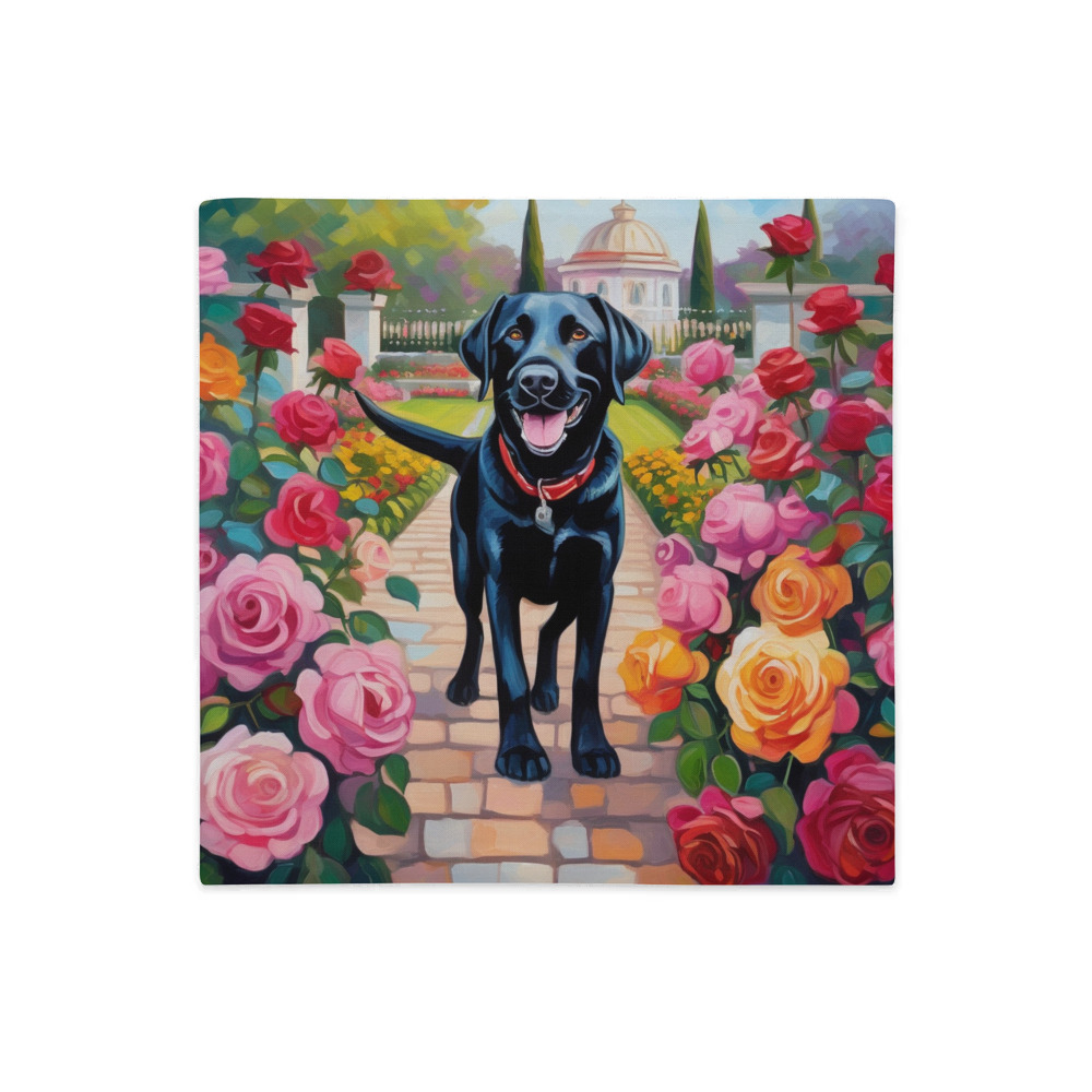 PugMug Custom Black Labrador Retriever Premium Pillow Case