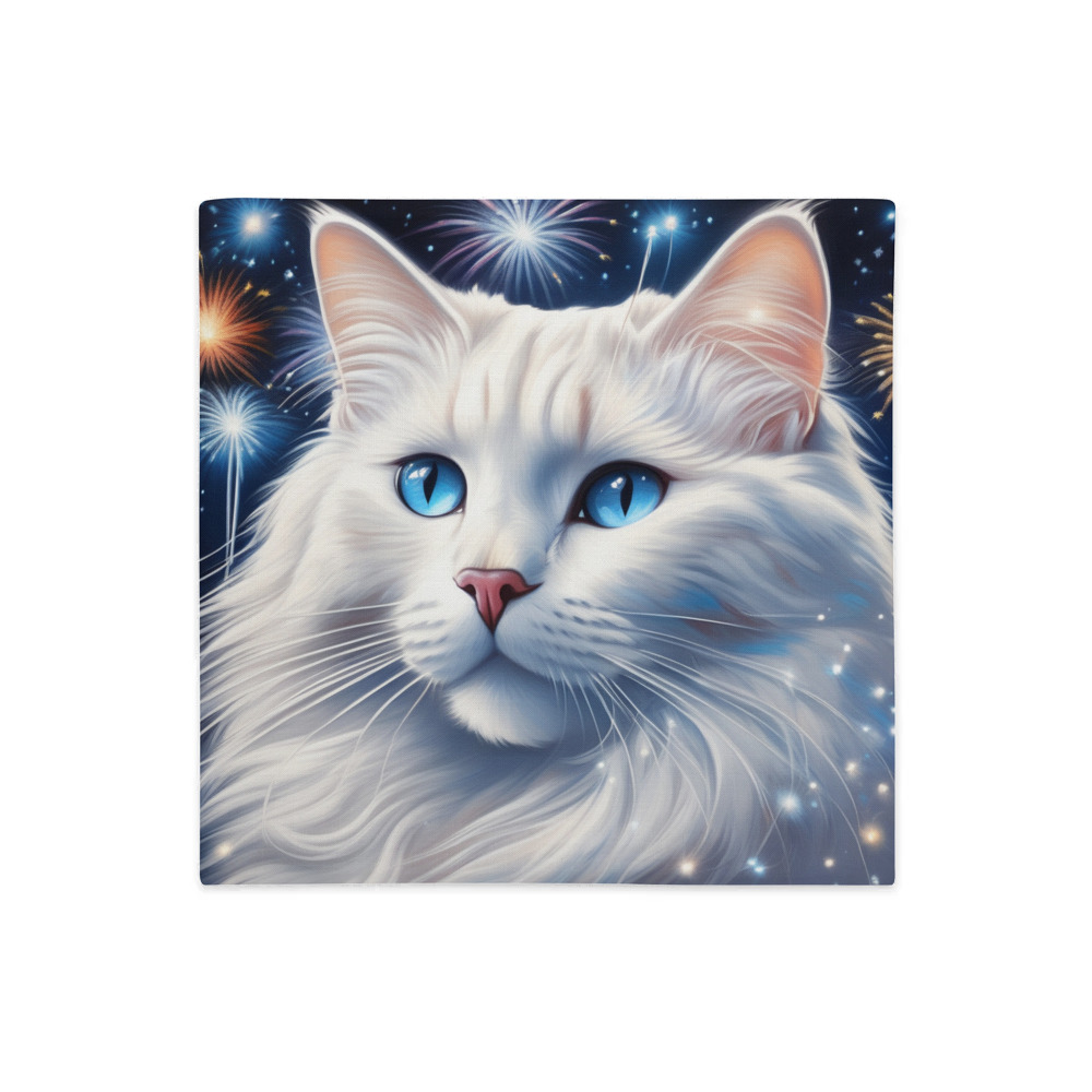 PugMug Custom White Ragdoll Cat Premium Pillow Case