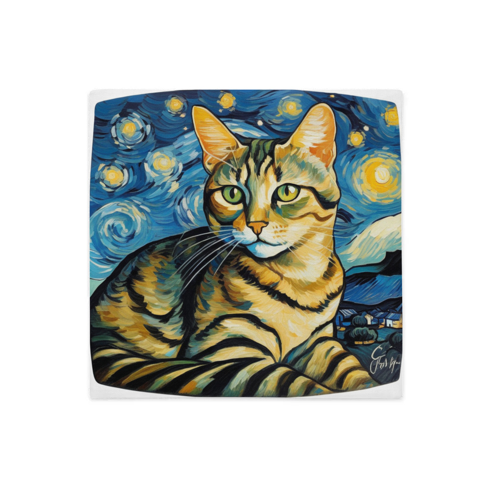 PugMug Custom Tabby Companion Cat Premium Pillow Case