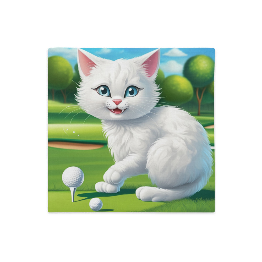 PugMug Custom White Exotic Cat Premium Pillow Case