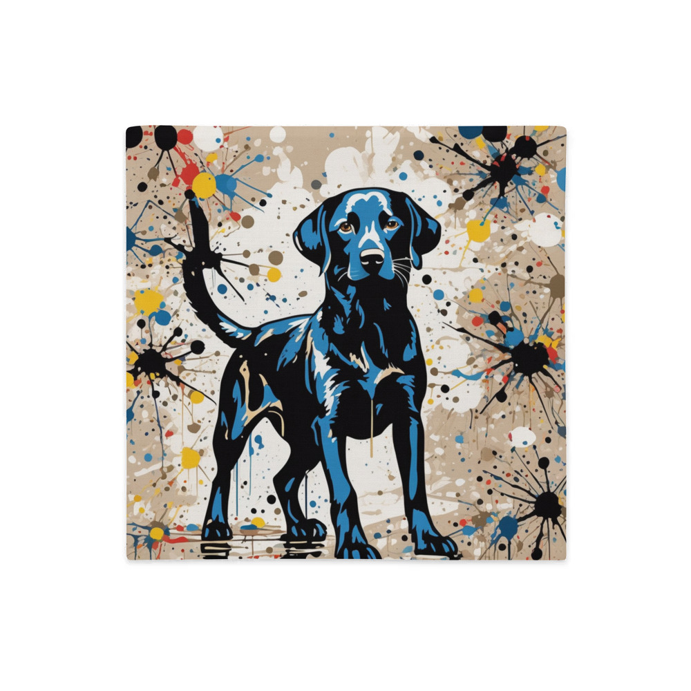 PugMug Custom Black Labrador Retriever Premium Pillow Case