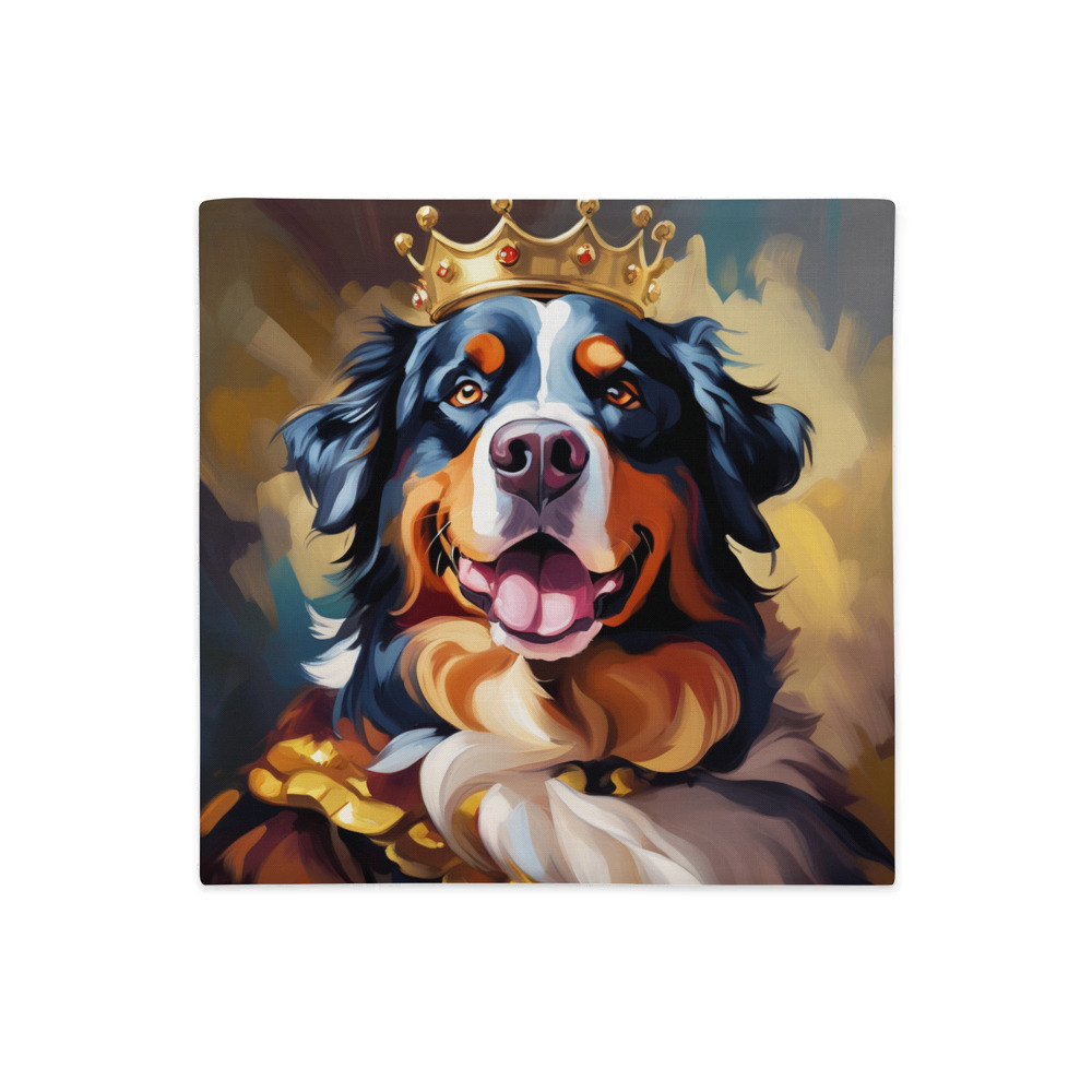 PugMug Custom Bernese Mountain Dog Premium Pillow Case