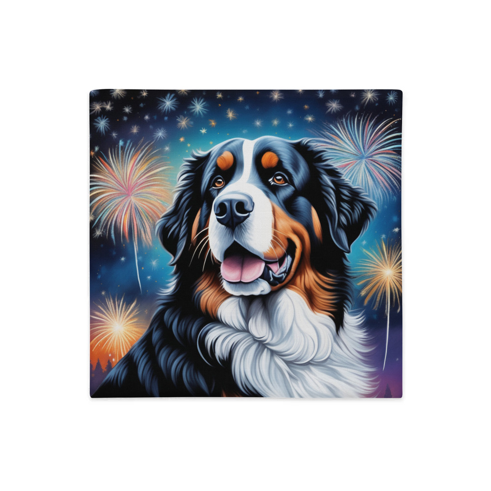 PugMug Custom Bernese Mountain Dog Premium Pillow Case