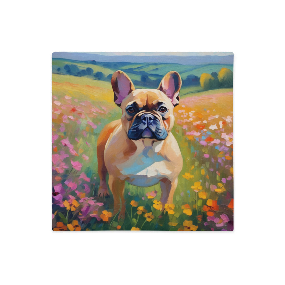 PugMug Custom Tan French Bulldog Premium Pillow Case