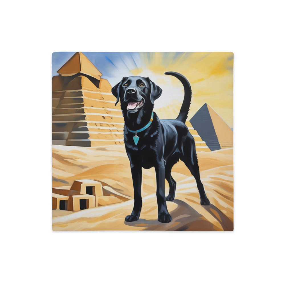 PugMug Custom Black Labrador Retriever Premium Pillow Case