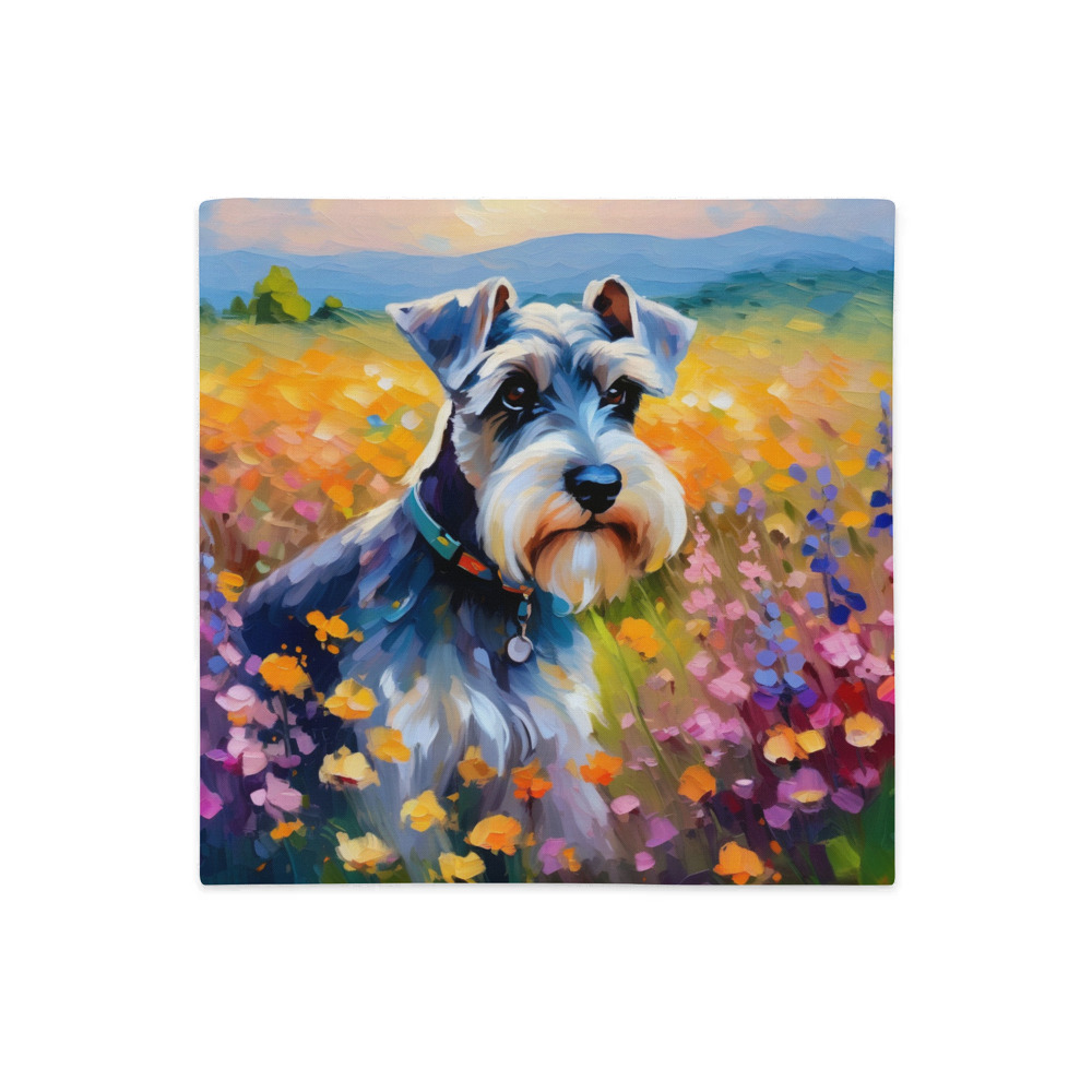 PugMug Custom Miniature Schnauzer Premium Pillow Case