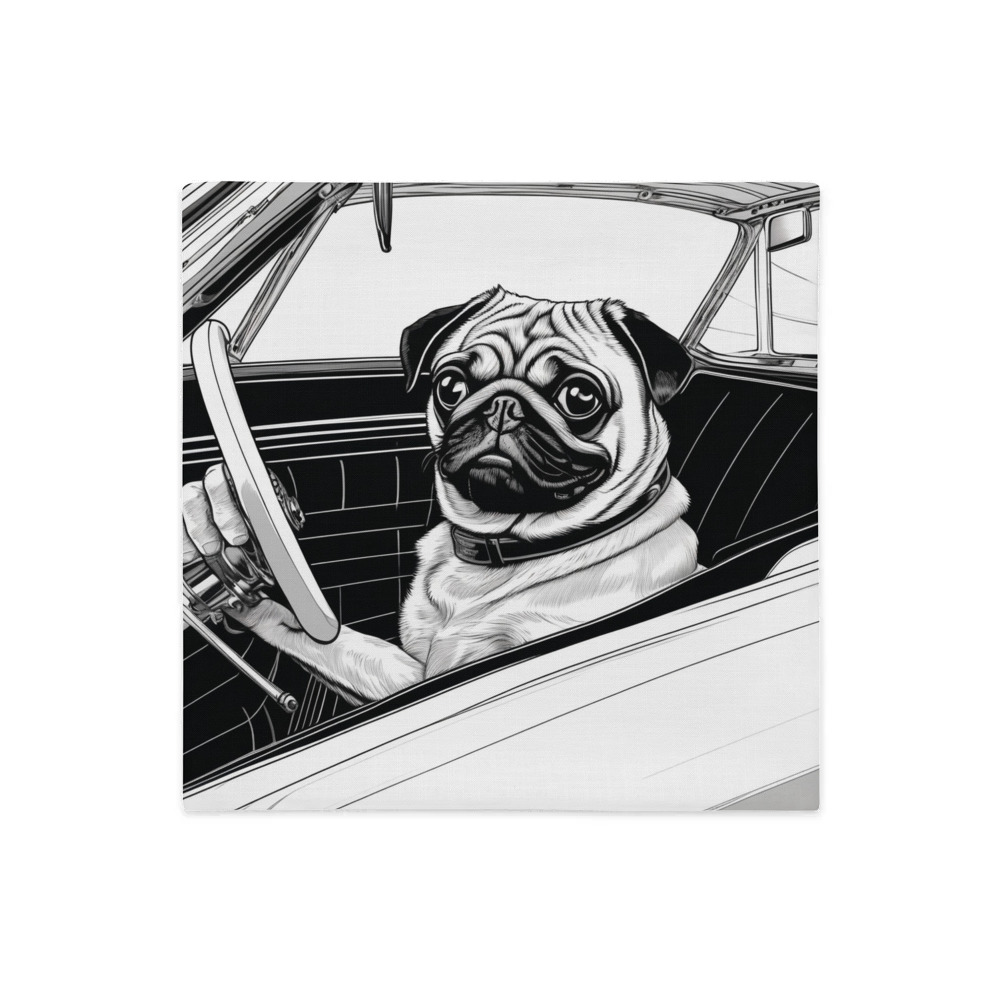 PugMug Custom Pug Premium Pillow Case