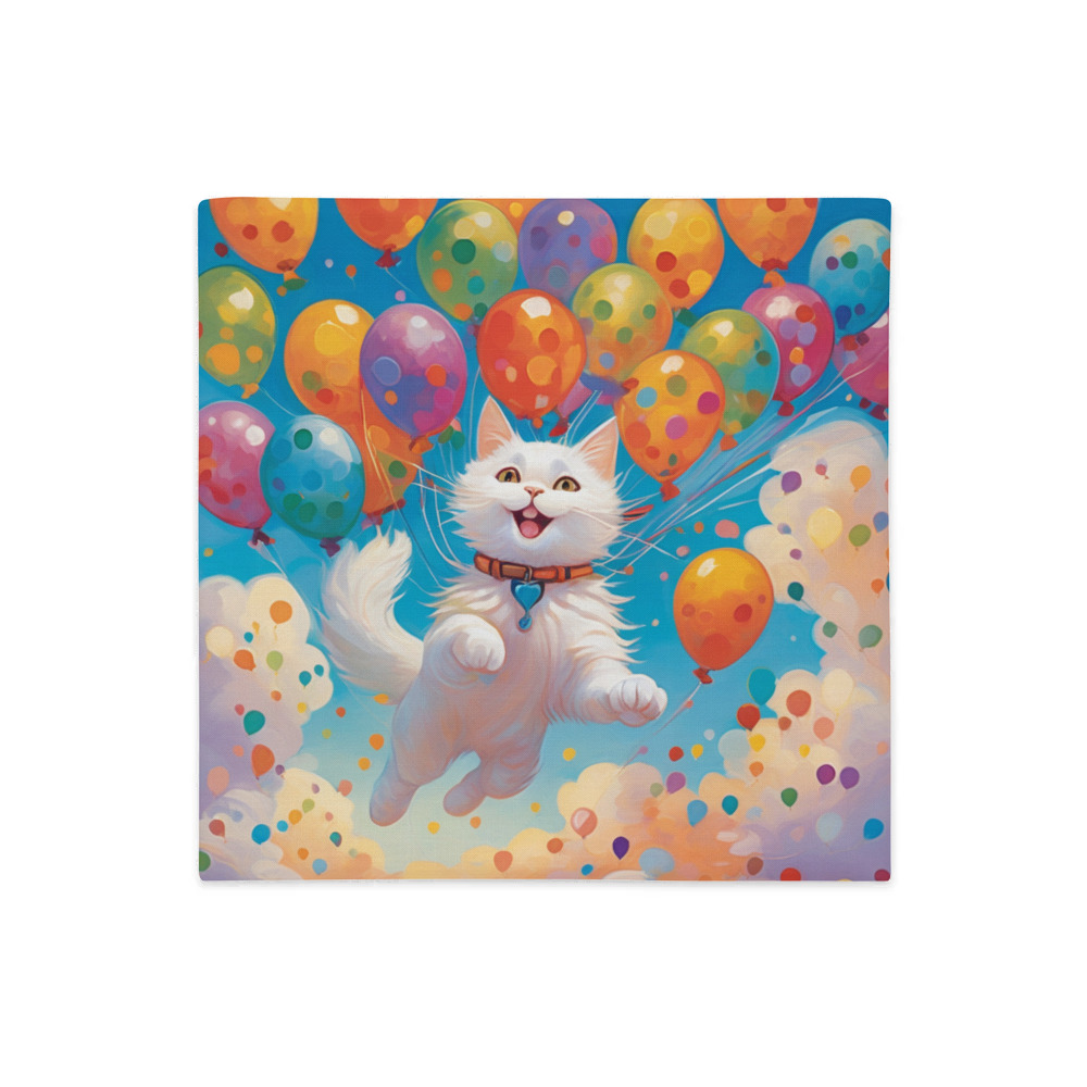 PugMug Custom White Companion Cat Premium Pillow Case