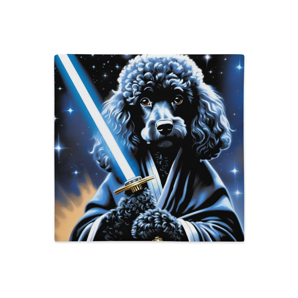 PugMug Custom Black Poodle Premium Pillow Case