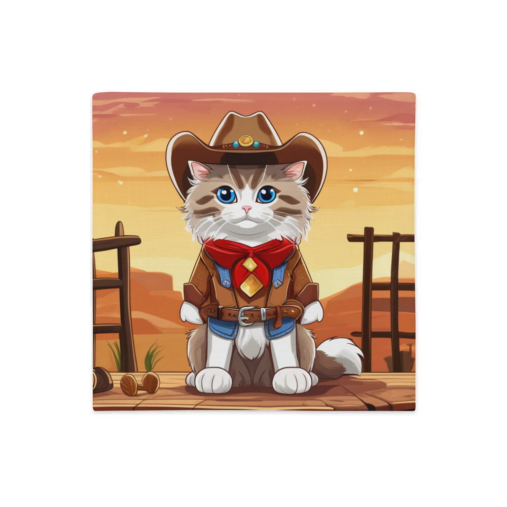 PugMug Custom Tabby Ragdoll Cat Premium Pillow Case