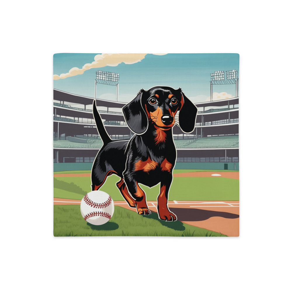 PugMug Custom Black Dachshund Premium Pillow Case