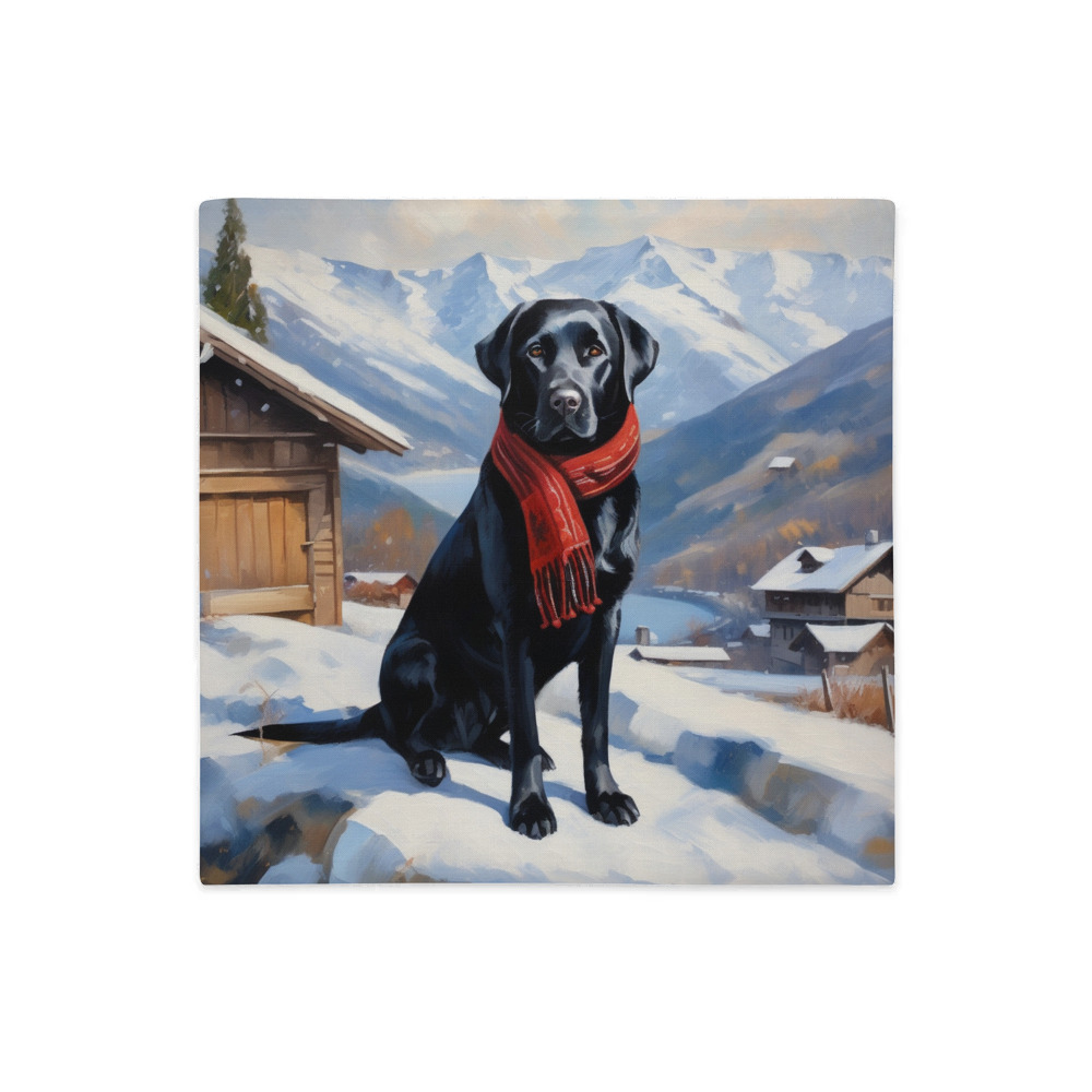 PugMug Custom Black Labrador Retriever Premium Pillow Case