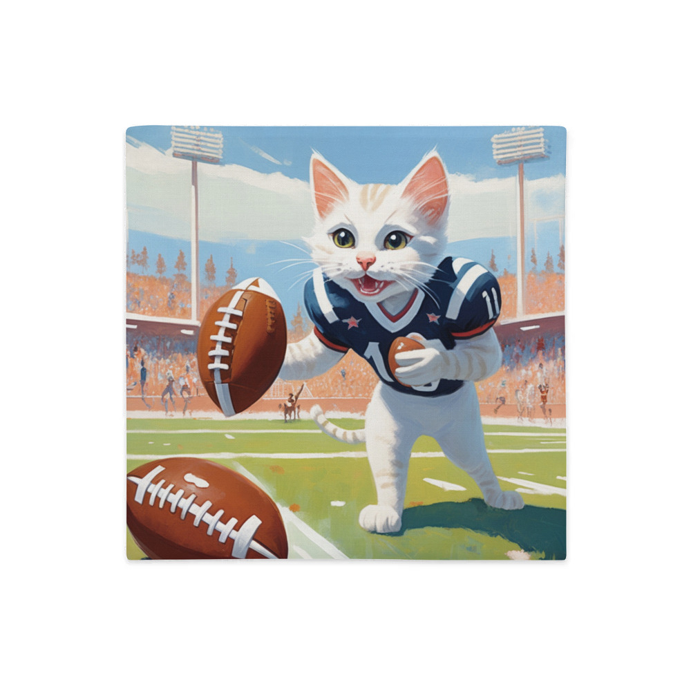 PugMug Custom White Companion Cat Premium Pillow Case