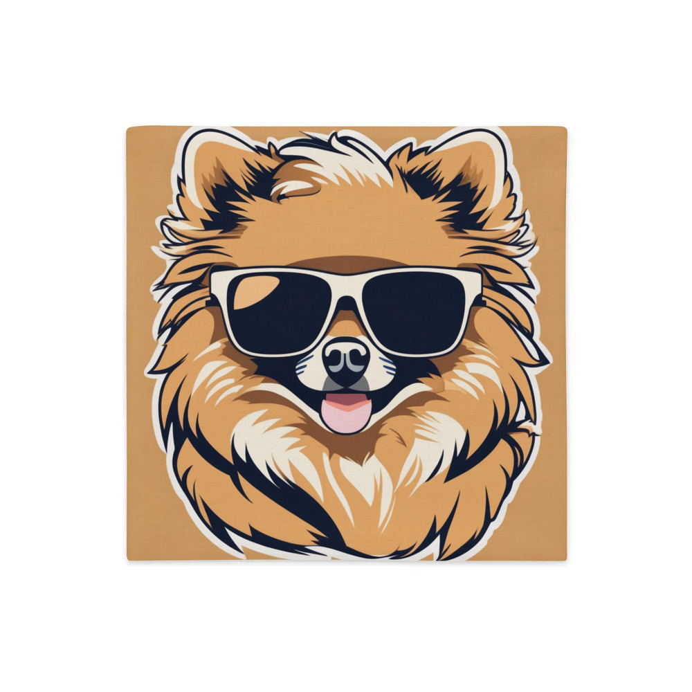 PugMug Custom Tan Pomeranian Premium Pillow Case