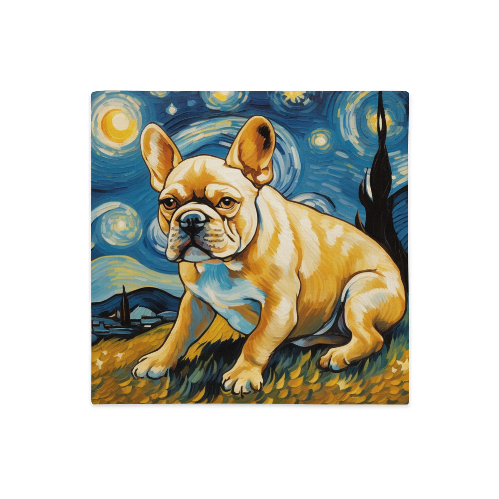 PugMug Custom Tan French Bulldog Premium Pillow Case