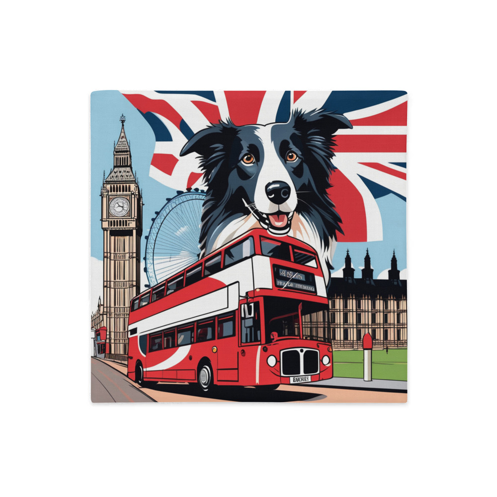 PugMug Custom Border Collie Premium Pillow Case