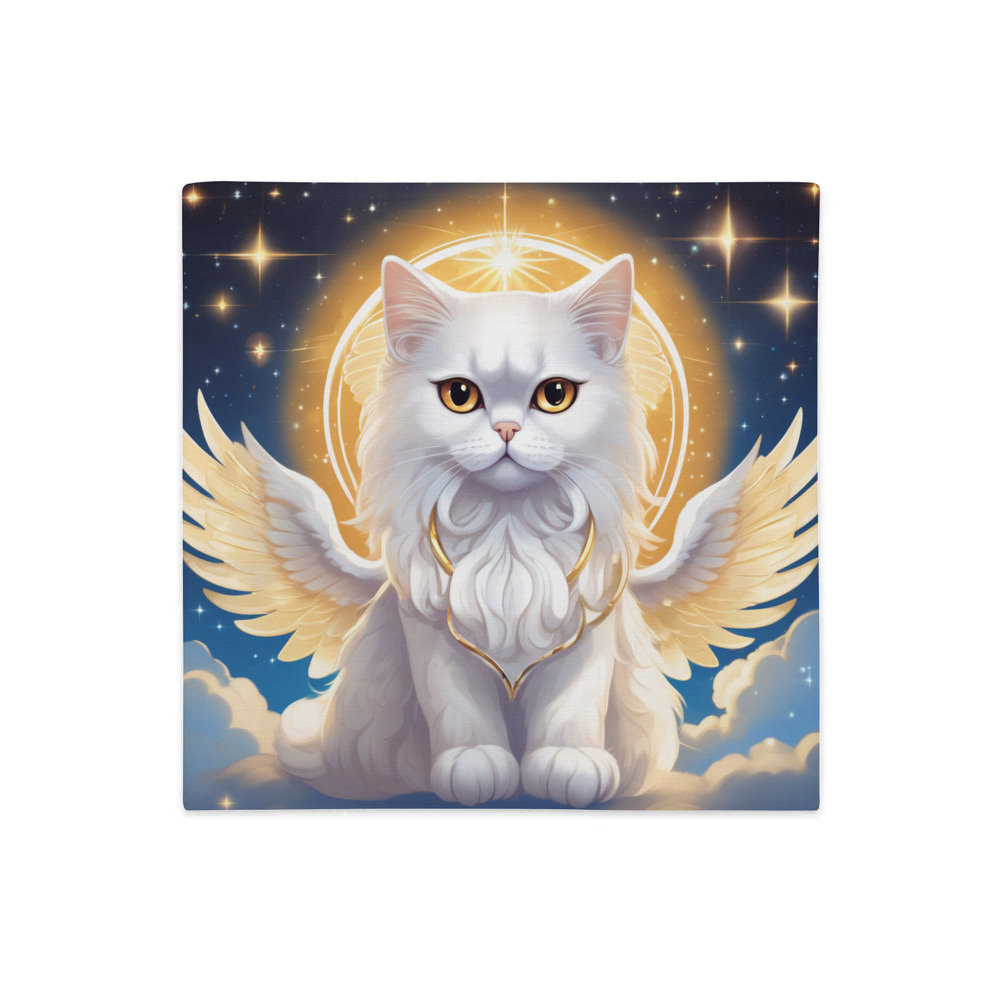 PugMug Custom White Persian Cat Premium Pillow Case