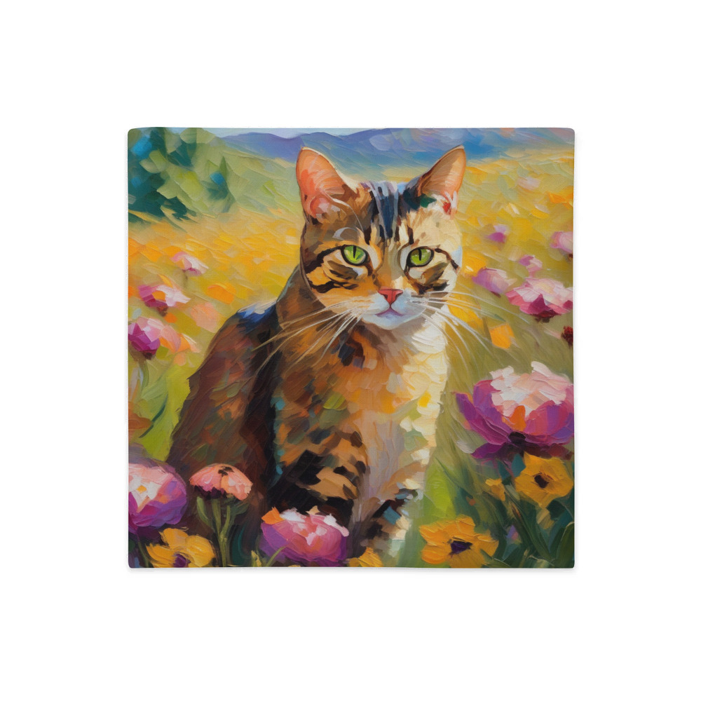 PugMug Custom Tabby Exotic Cat Premium Pillow Case