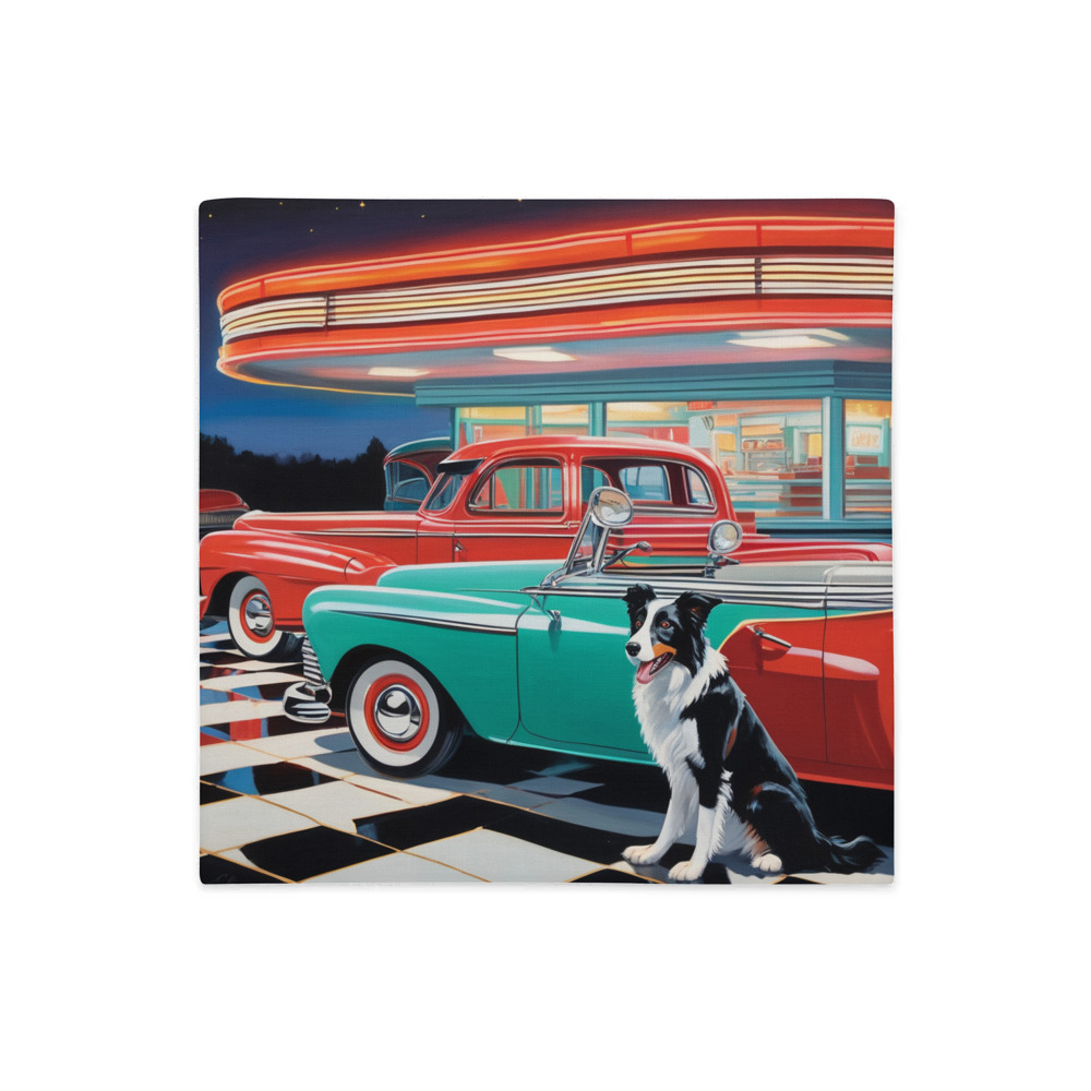 PugMug Custom Border Collie Premium Pillow Case