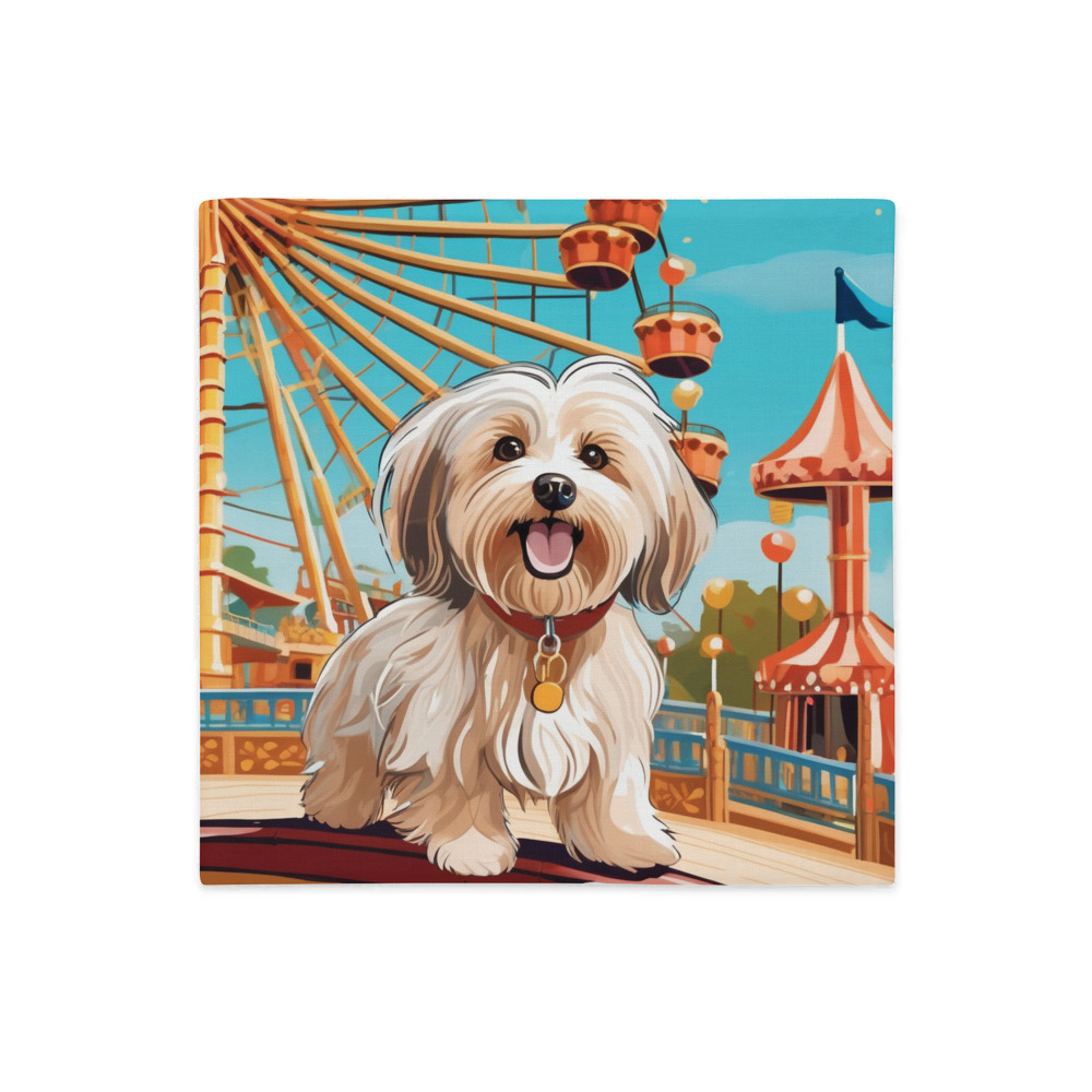 PugMug Custom Tan Havanese Dog Premium Pillow Case