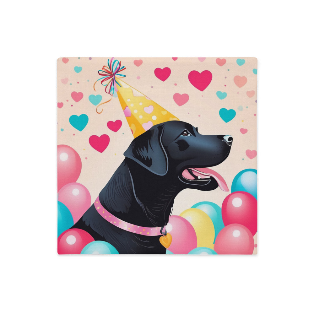 PugMug Custom Black Labrador Retriever Premium Pillow Case