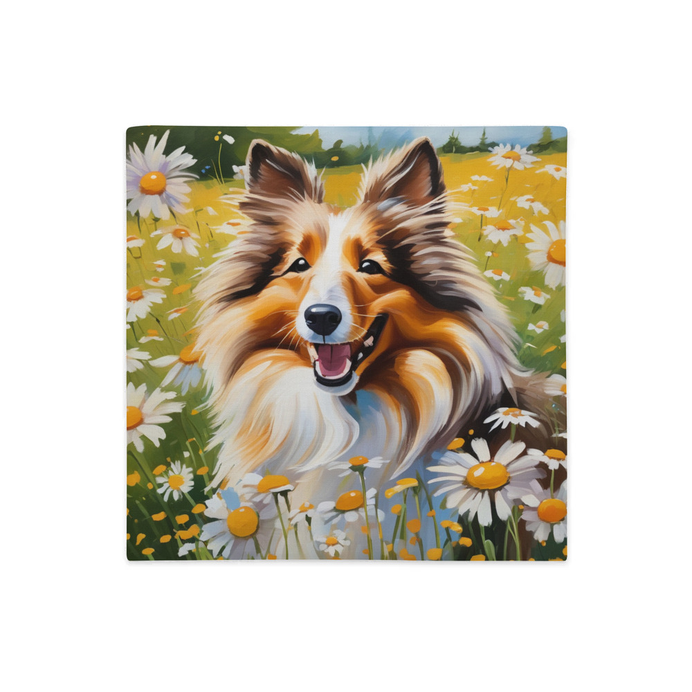 PugMug Custom Shetland Sheepdog Premium Pillow Case