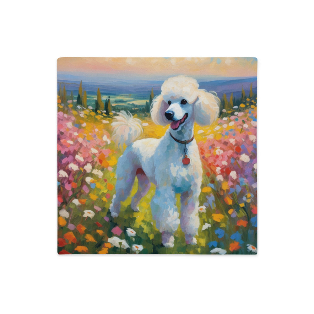 PugMug Custom White Poodle Premium Pillow Case
